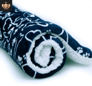 Cute Cat Blankets Dog Pet Mat (Option: Blue bone-XL100x75)